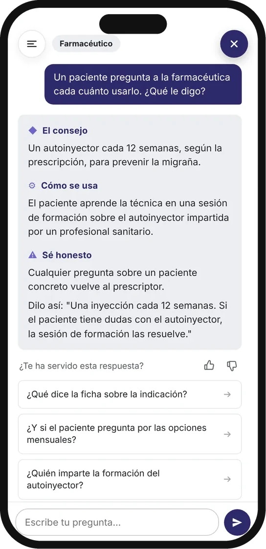 Farmacéutico · consejo de dispensación