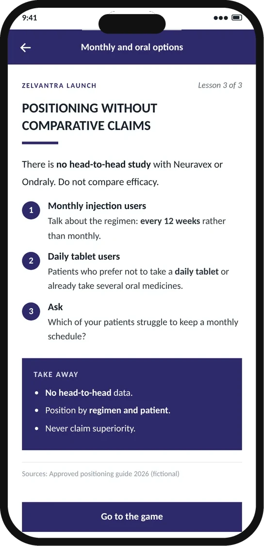 A positioning challenge and lesson in Atrivity Readiness